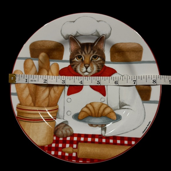 Sakura Oneida Gourmet Cats Collection Decorative Plates Set - Picture 8 of 8